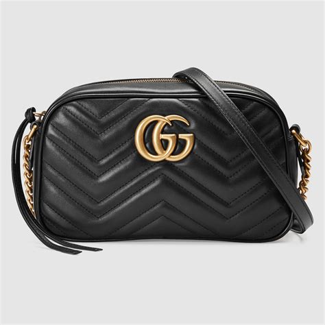 gucci calfskin matelasse small gg marmont black|gucci marmont matelassé shoulder bag.